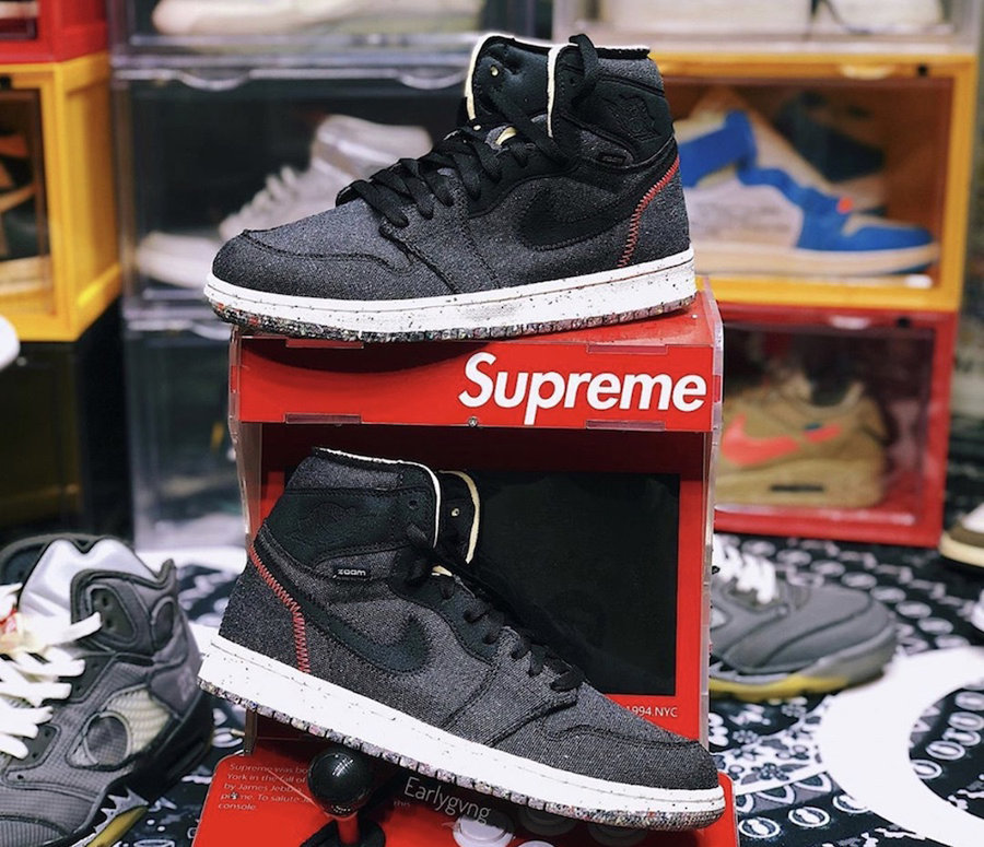 Air Jordan 1,AJ1,CW2414-001,发售 单宁质感 + 全掌气垫!这双垃圾做的 AJ1 竟然有点帅! Air Jordan 1,AJ1,CW2414-001,发售 单宁质感 + 全掌气垫!这双垃圾做的 AJ1 竟然有点帅!