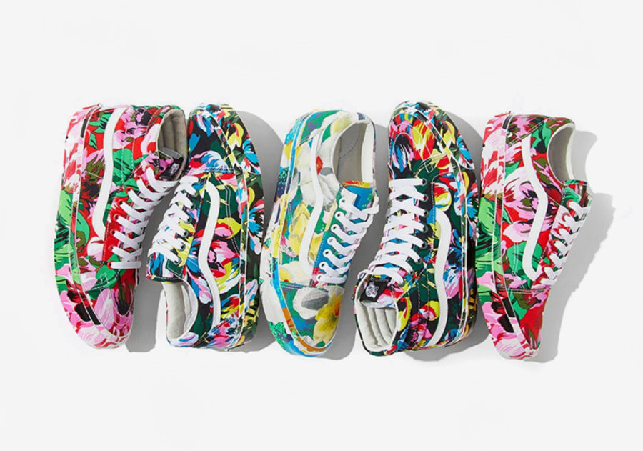KENZO,Vans Vault 花卉鞋面太像艺术品!KENZO x Vans 联名现已发售! KENZO,Vans Vault 花卉鞋面太像艺术品!KENZO x Vans 联名现已发售!
