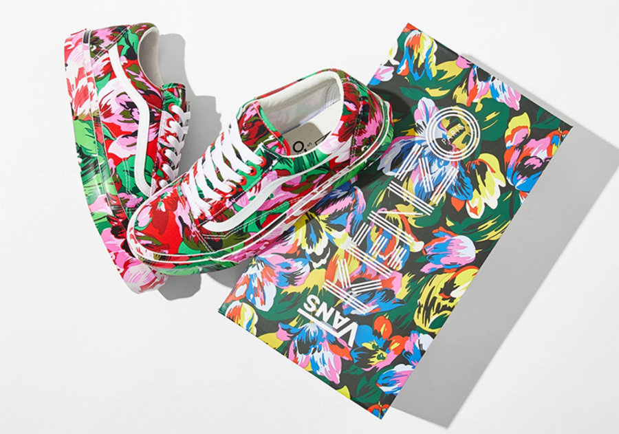KENZO,Vans Vault 花卉鞋面太像艺术品!KENZO x Vans 联名现已发售! KENZO,Vans Vault 花卉鞋面太像艺术品!KENZO x Vans 联名现已发售!