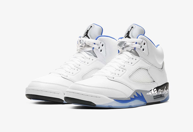 Air Jordan 5,AJ5,DD0587-140 清爽白蓝装扮!Air Jordan 5 “Hyper Royal” 效果图曝光 Air Jordan 5,AJ5,DD0587-140 清爽白蓝装扮!Air Jordan 5 “Hyper Royal” 效果图曝光