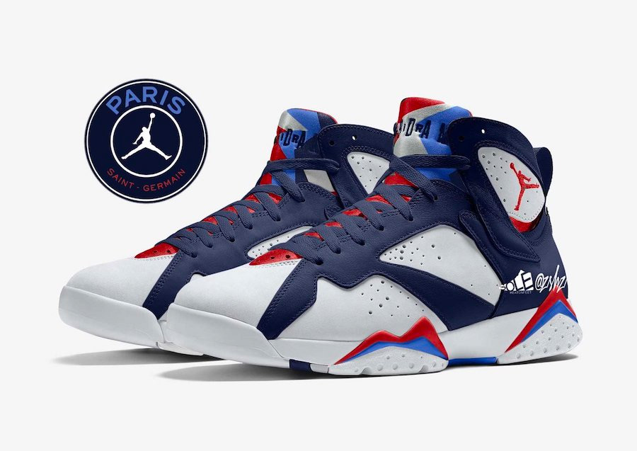 CZ0789-105,AJ7,Air Jordan 7 CZ0789-105 大巴黎 x Jordan Brand 联名还要继续!下一款是这个鞋型! CZ0789-105,AJ7,Air Jordan 7 CZ0789-105 大巴黎 x Jordan Brand 联名还要继续!下一款是这个鞋型!