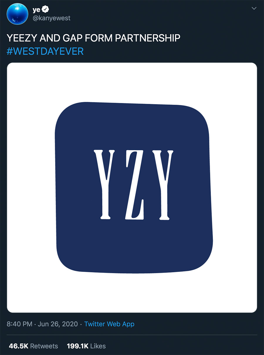 Yeezy,GAP,侃爷,Kanye West Kanye West 人人都买得起的 Yeezy!?侃爷亲自宣布 YZY x GAP 合作! Yeezy,GAP,侃爷,Kanye West Kanye West 人人都买得起的 Yeezy!?侃爷亲自宣布 YZY x GAP 合作!