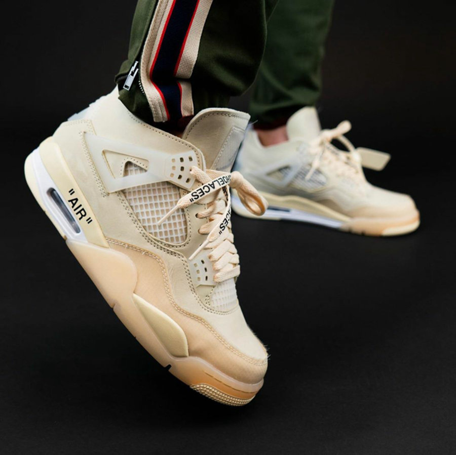 Air Jordan,OFF-WHITE,AJ4,CV938 最新上脚美图!拍卖价 20 万美元的 OW x AJ4 下月发售! Air Jordan,OFF-WHITE,AJ4,CV938 最新上脚美图!拍卖价 20 万美元的 OW x AJ4 下月发售!