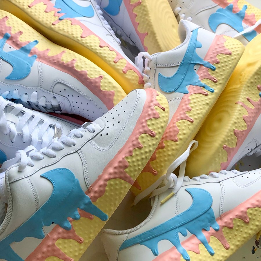 Air Force 1,AF1,Nike,球鞋定制 超逼真融化效果!这双冰淇淋 Air Force 1 真诱人! Air Force 1,AF1,Nike,球鞋定制 超逼真融化效果!这双冰淇淋 Air Force 1 真诱人!
