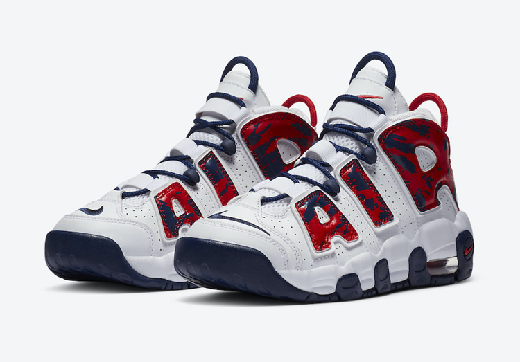 Nike,Air More Uptempo,CZ7885-1 美国队配色 + 迷彩细节!皮蓬大 AIR 又有新配色了! Nike,Air More Uptempo,CZ7885-1 美国队配色 + 迷彩细节!皮蓬大 AIR 又有新配色了!