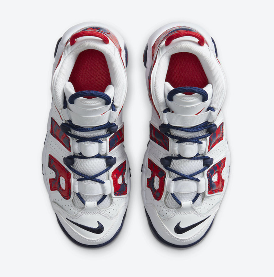 Nike,Air More Uptempo,CZ7885-1 美国队配色 + 迷彩细节!皮蓬大 AIR 又有新配色了! Nike,Air More Uptempo,CZ7885-1 美国队配色 + 迷彩细节!皮蓬大 AIR 又有新配色了!