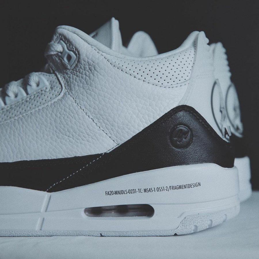 Air Jordan 3,,AJ3,Fragment,DA3 双层后跟设计!藤原浩 Air Jordan 3 实物美图首次曝光! Air Jordan 3,,AJ3,Fragment,DA3 双层后跟设计!藤原浩 Air Jordan 3 实物美图首次曝光!