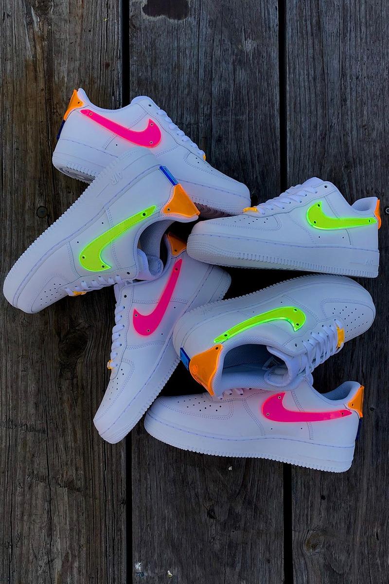 TBD in Process,Nike,Air Force 亚克力荧光 Swoosh!这样定制 Air Force 1 也太好看了! TBD in Process,Nike,Air Force 亚克力荧光 Swoosh!这样定制 Air Force 1 也太好看了!