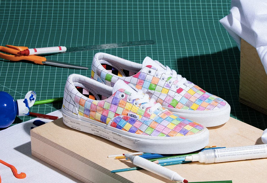 Vans,Slip-on,Era 网格图案搭配纯白鞋面!Vans 全新定制系列现已登场! Vans,Slip-on,Era 网格图案搭配纯白鞋面!Vans 全新定制系列现已登场!