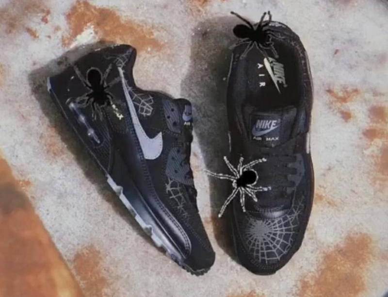 Nike,Air Max 90,Spider Web,DC3 今年 Nike 第一双「万圣节」球鞋曝光!夜光蜘蛛网超酷炫 ! Nike,Air Max 90,Spider Web,DC3 今年 Nike 第一双「万圣节」球鞋曝光!夜光蜘蛛网超酷炫 !