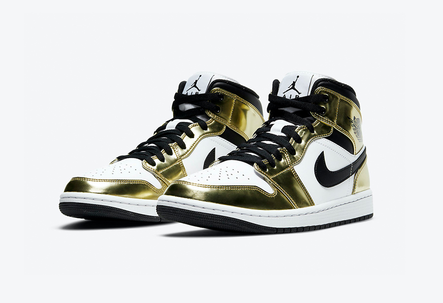 AJ1,Air Jordan 1 Mid,DC1419-70 小伦纳德变身奢华液态金!全新 AJ1 Mid 下月发售 AJ1,Air Jordan 1 Mid,DC1419-70 小伦纳德变身奢华液态金!全新 AJ1 Mid 下月发售
