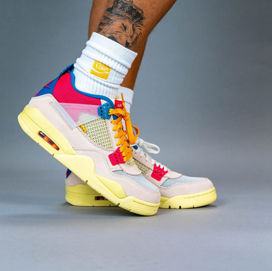 Union LA,Air Jordan 4,Guava Ic Union x Air Jordan 4 上脚太好看!可惜的是... Union LA,Air Jordan 4,Guava Ic Union x Air Jordan 4 上脚太好看!可惜的是...