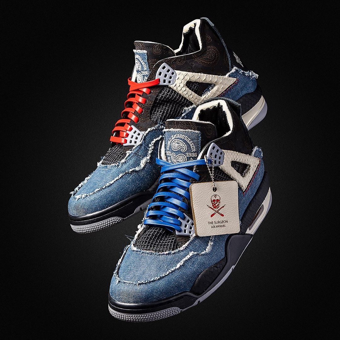 AJ4,Air Jordan 4 致敬伟大说唱巨星!这双牛仔腰果花 AJ4 只能看不能买! AJ4,Air Jordan 4 致敬伟大说唱巨星!这双牛仔腰果花 AJ4 只能看不能买!