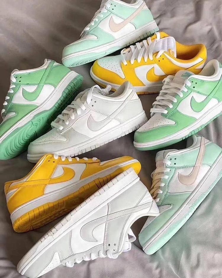 Nike Dunk Low,WMNS,Laser Orang Nike 又爆 4 双小清新 Dunk!超亮眼白黄配色实物图率先曝光! Nike Dunk Low,WMNS,Laser Orang Nike 又爆 4 双小清新 Dunk!超亮眼白黄配色实物图率先曝光!