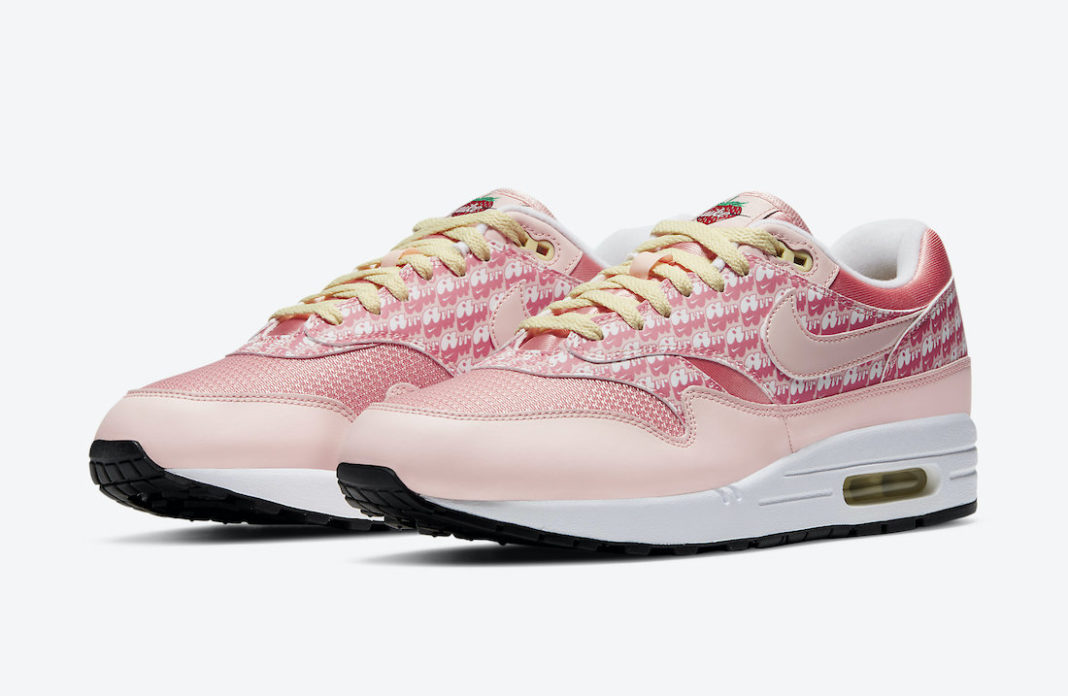 Nike,Air Max 1,Strawberry Lemo 「闪光草莓」Air Max 1 惊艳登场!这细节我愿称为年度最美! Nike,Air Max 1,Strawberry Lemo 「闪光草莓」Air Max 1 惊艳登场!这细节我愿称为年度最美!