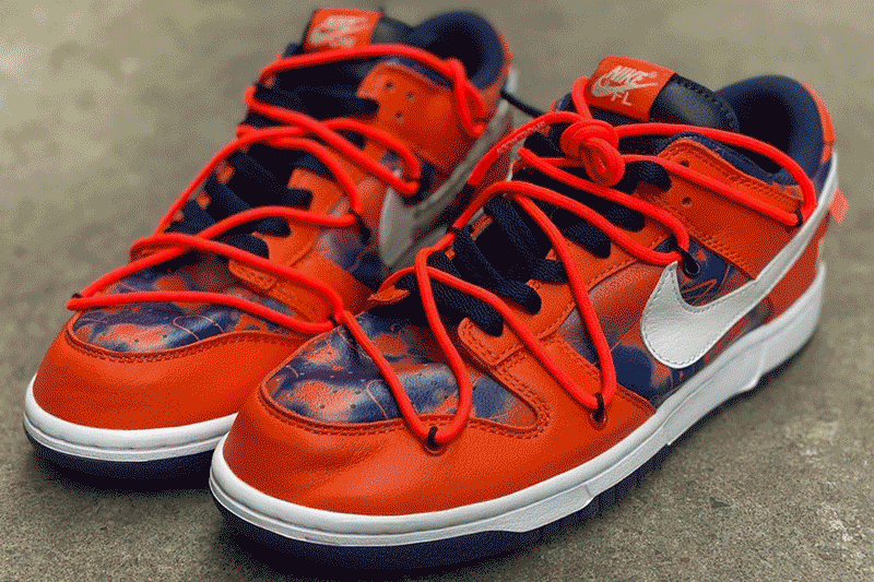 Nike,Dunk Low,OFF-WHITE,Futura OW x Dunk 三方联名最新上脚图曝光!经典北卡蓝造型也太美了! Nike,Dunk Low,OFF-WHITE,Futura OW x Dunk 三方联名最新上脚图曝光!经典北卡蓝造型也太美了!