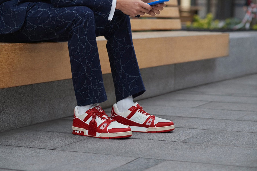 Trainer,Louis Vuitton,LV Trainer 对抗艾滋病!白红配色 Louis Vuitton RED 鞋款登场 Trainer,Louis Vuitton,LV Trainer 对抗艾滋病!白红配色 Louis Vuitton RED 鞋款登场
