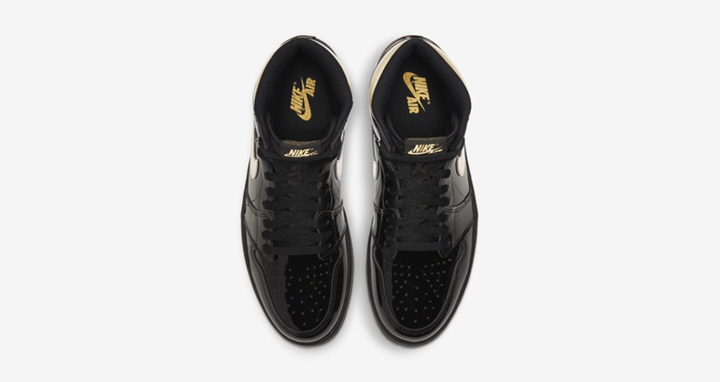 AJ,AJ1,Air Jordan 1 Retro High 全漆皮打造奢华质感!全新黑金配色 AJ1 明天登场! AJ,AJ1,Air Jordan 1 Retro High 全漆皮打造奢华质感!全新黑金配色 AJ1 明天登场!
