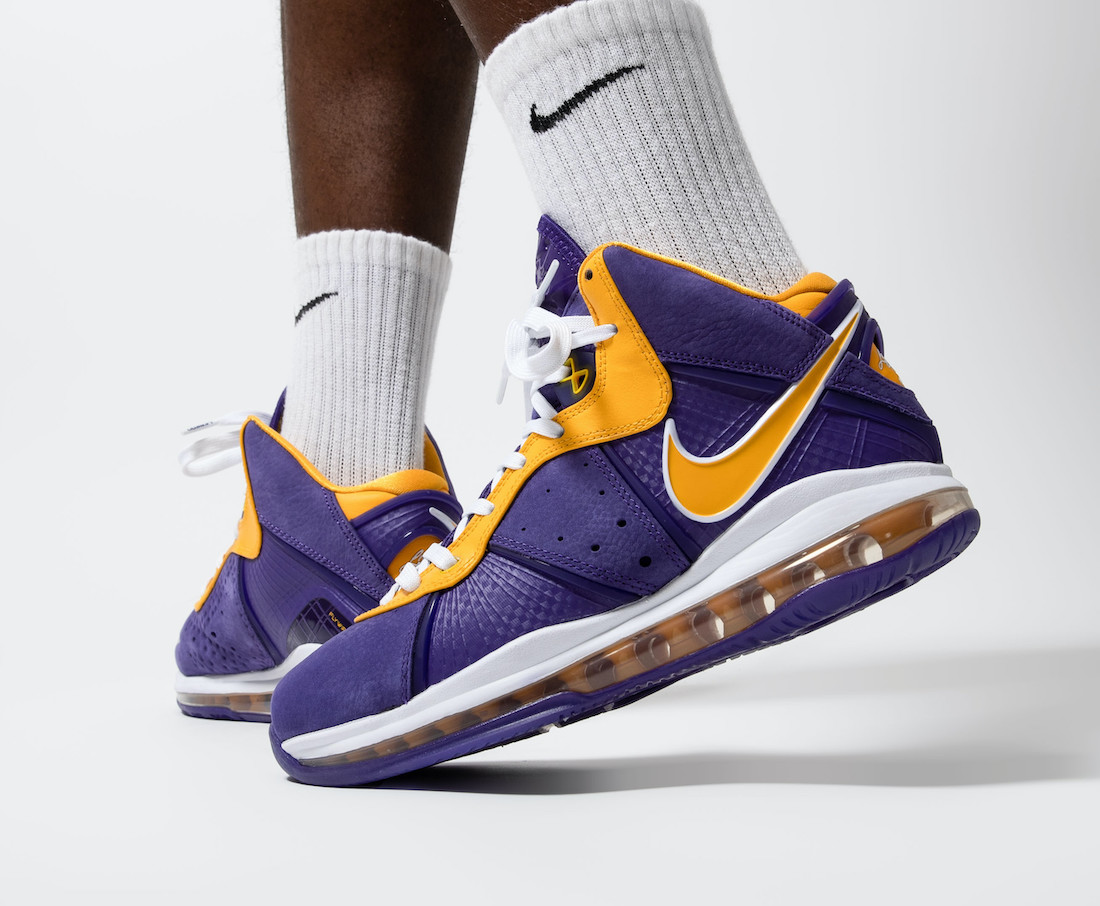 Nike,LeBron 8,Lakers,DC8380-50 上脚效果不一般!湖人配色 LeBron 8 下周二发售! Nike,LeBron 8,Lakers,DC8380-50 上脚效果不一般!湖人配色 LeBron 8 下周二发售!