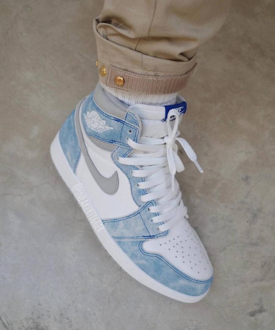 Air Jordan1,AJ1,发售,555088-402 复古做旧质感!水洗蓝 AJ1 实物完整曝光!有点帅! Air Jordan1,AJ1,发售,555088-402 复古做旧质感!水洗蓝 AJ1 实物完整曝光!有点帅!