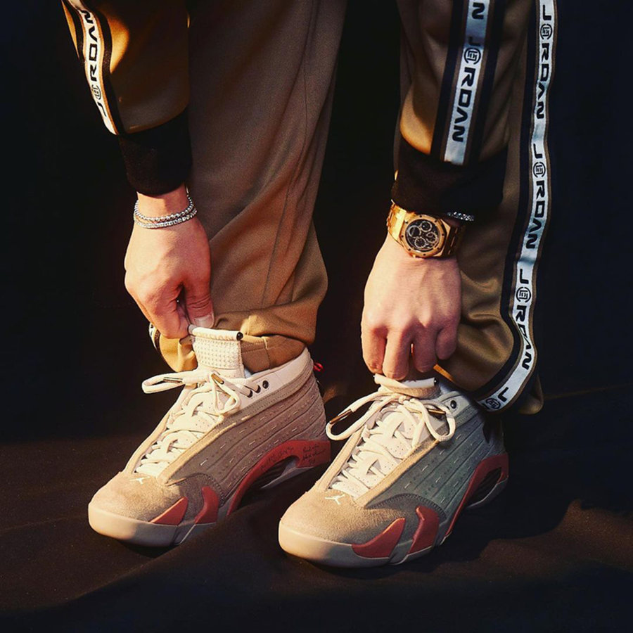 CLOT,AJ14,Air Jordan 14 Low,陈冠 冠希又晒 CLOT x AJ14 Low!铜钱中国结太 6 了吧! CLOT,AJ14,Air Jordan 14 Low,陈冠 冠希又晒 CLOT x AJ14 Low!铜钱中国结太 6 了吧!