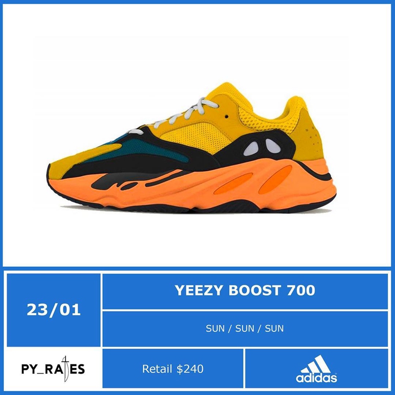 Yeezy,Yeezy Boost 700,Sun Yeezy 700 定价首次下调!全新太阳配色月底发售! Yeezy,Yeezy Boost 700,Sun Yeezy 700 定价首次下调!全新太阳配色月底发售!