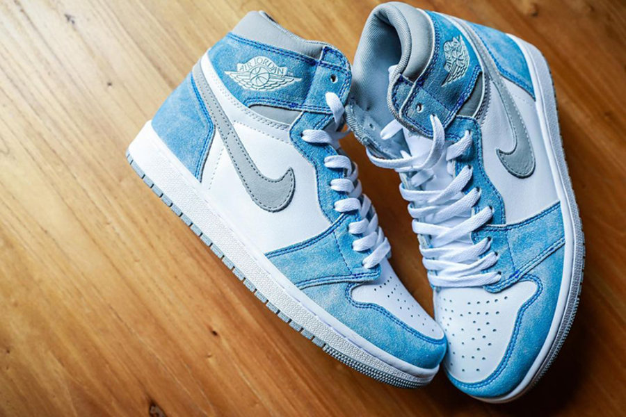 AJ1,555088-402,Air Jordan1 复古做旧质感!「水洗北卡」Air Jordan 1 上脚图曝光! AJ1,555088-402,Air Jordan1 复古做旧质感!「水洗北卡」Air Jordan 1 上脚图曝光!