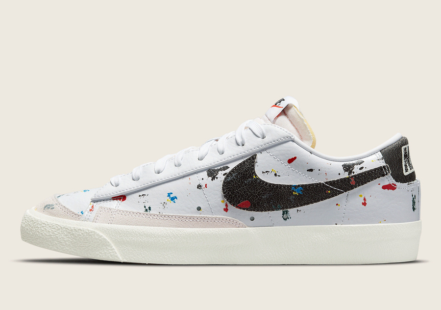 Nike,Blazer LOW,DJ1517-100 泼墨细节点缀!全新配色 Nike Blazer Low 曝光! Nike,Blazer LOW,DJ1517-100 泼墨细节点缀!全新配色 Nike Blazer Low 曝光!