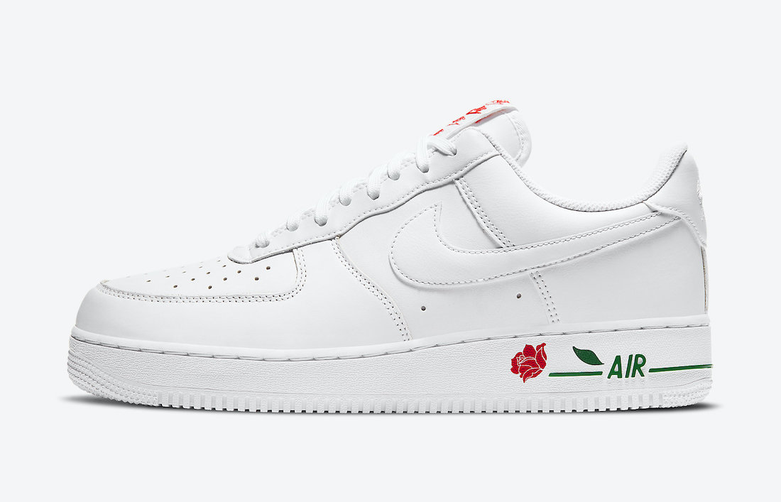 Nike,Air Force 1,CU6312-100,Ro 骚气红玫瑰点缀!Nike Air Force 1 Low 新配色本月发售! Nike,Air Force 1,CU6312-100,Ro 骚气红玫瑰点缀!Nike Air Force 1 Low 新配色本月发售!