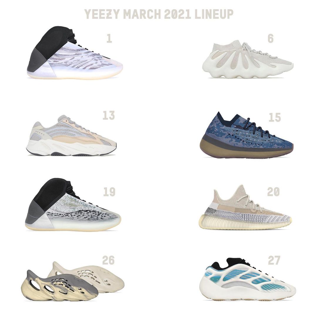 Yeezy,adidas,发售 侃爷又发力了!近期 14 双 Yeezy 新品预告!有些是第一次见! Yeezy,adidas,发售 侃爷又发力了!近期 14 双 Yeezy 新品预告!有些是第一次见!