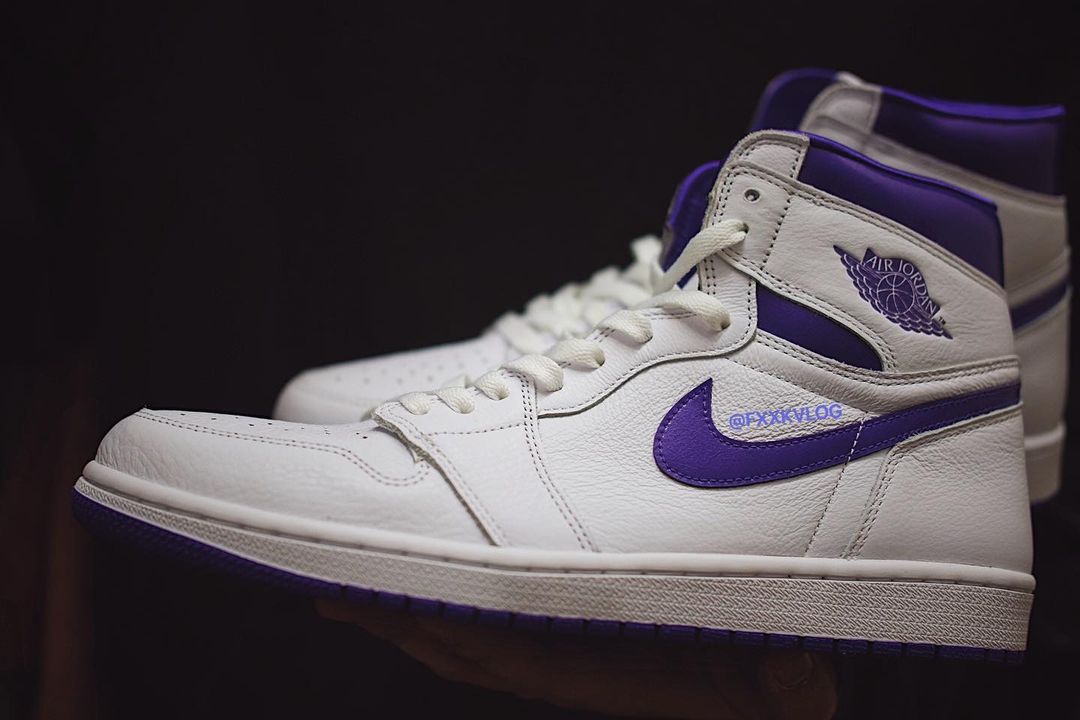 Air Jordan 1 High,AJ,AJ1,Court 「恶人紫」回归!白紫 AJ1 实物曝光,发售信息有了! Air Jordan 1 High,AJ,AJ1,Court 「恶人紫」回归!白紫 AJ1 实物曝光,发售信息有了!