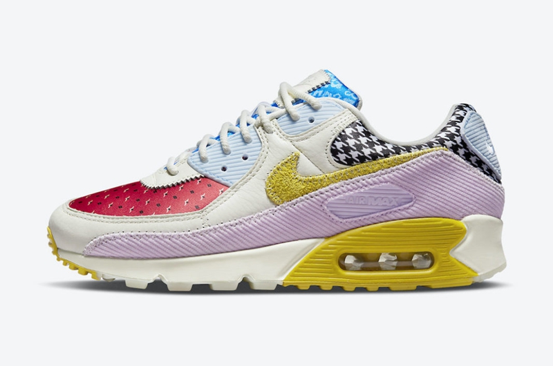 Nike,Air Max 90,DM8075-100 炫彩鞋身 + 多材质拼接!全新 Air Max 90 官图曝光! Nike,Air Max 90,DM8075-100 炫彩鞋身 + 多材质拼接!全新 Air Max 90 官图曝光!