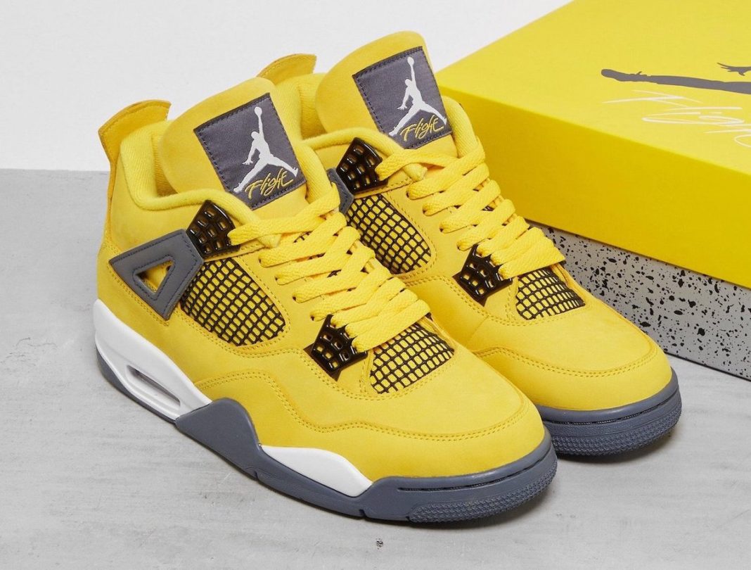 Jordan,Air Jordan 4,Lightning, 万元神鞋即将复刻!电母 AJ4 实物图片曝光! Jordan,Air Jordan 4,Lightning, 万元神鞋即将复刻!电母 AJ4 实物图片曝光!