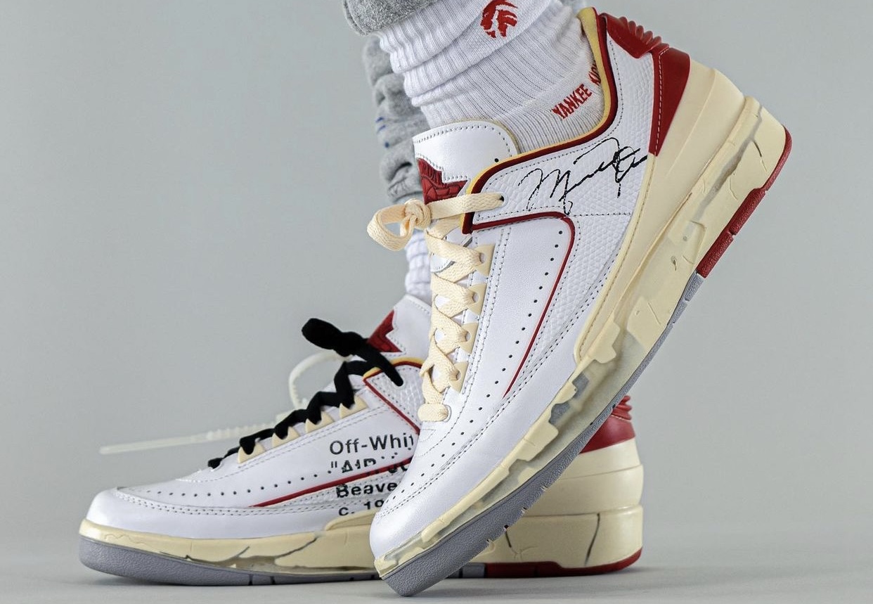 Jordan,Air Jordan 2,AJ2 做旧破坏设计!「芝加哥」OW x AJ2 最新上脚图曝光! Jordan,Air Jordan 2,AJ2 做旧破坏设计!「芝加哥」OW x AJ2 最新上脚图曝光!