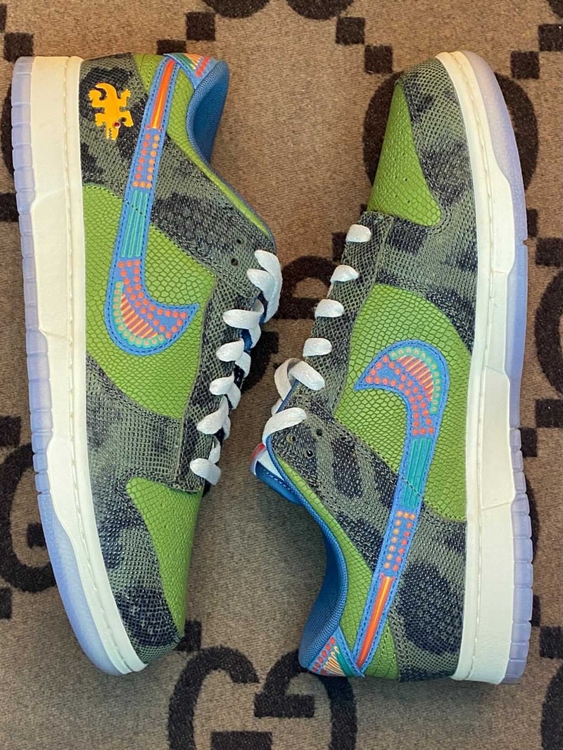 Nike,Dunk Low,Siempre Familia, 稀有皮革 + 独特水钻!「蜥蜴」Dunk 完整实物曝光! Nike,Dunk Low,Siempre Familia, 稀有皮革 + 独特水钻!「蜥蜴」Dunk 完整实物曝光!