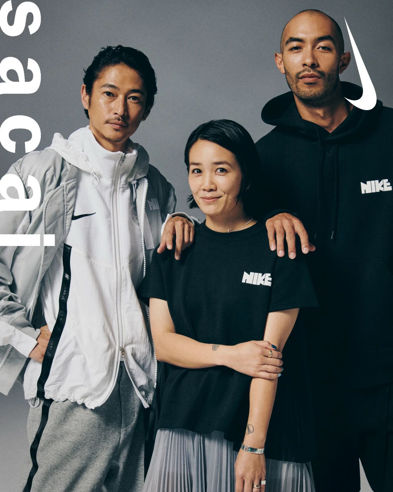 sacai,Nike 多位明星演绎!sacai x Nike 服饰系列明日发售! sacai,Nike 多位明星演绎!sacai x Nike 服饰系列明日发售!