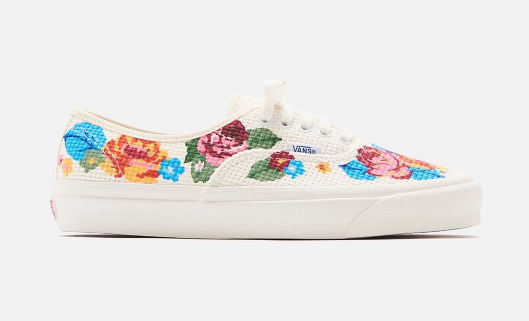 Vans,Needlepoint Authentic 44 高颜值花卉造型!全新造型 Vans 实物图曝光! Vans,Needlepoint Authentic 44 高颜值花卉造型!全新造型 Vans 实物图曝光!