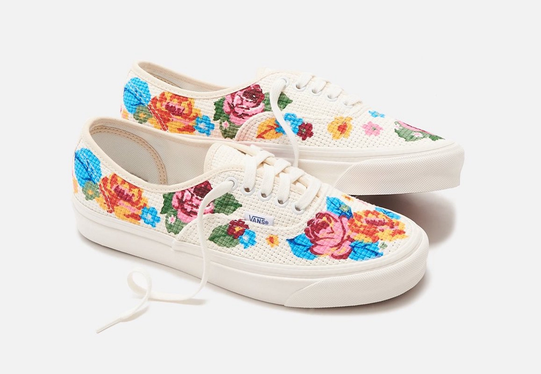 Vans,Needlepoint Authentic 44 高颜值花卉造型!全新造型 Vans 实物图曝光! Vans,Needlepoint Authentic 44 高颜值花卉造型!全新造型 Vans 实物图曝光!