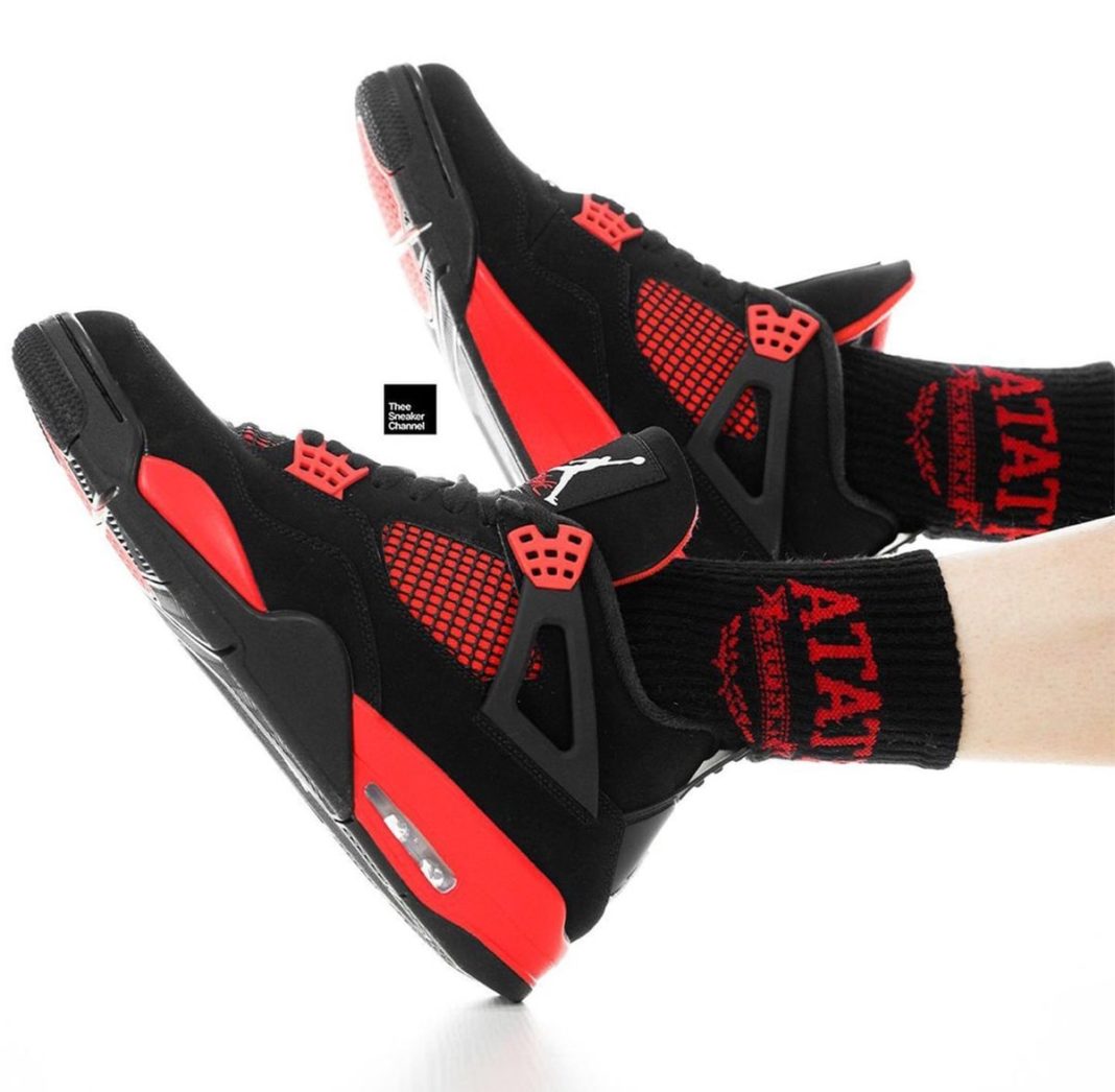 AJ,Air Jordan 4,Red Thunder,CT 红雷神配色!全新 Air Jordan 4 上脚图曝光! AJ,Air Jordan 4,Red Thunder,CT 红雷神配色!全新 Air Jordan 4 上脚图曝光!