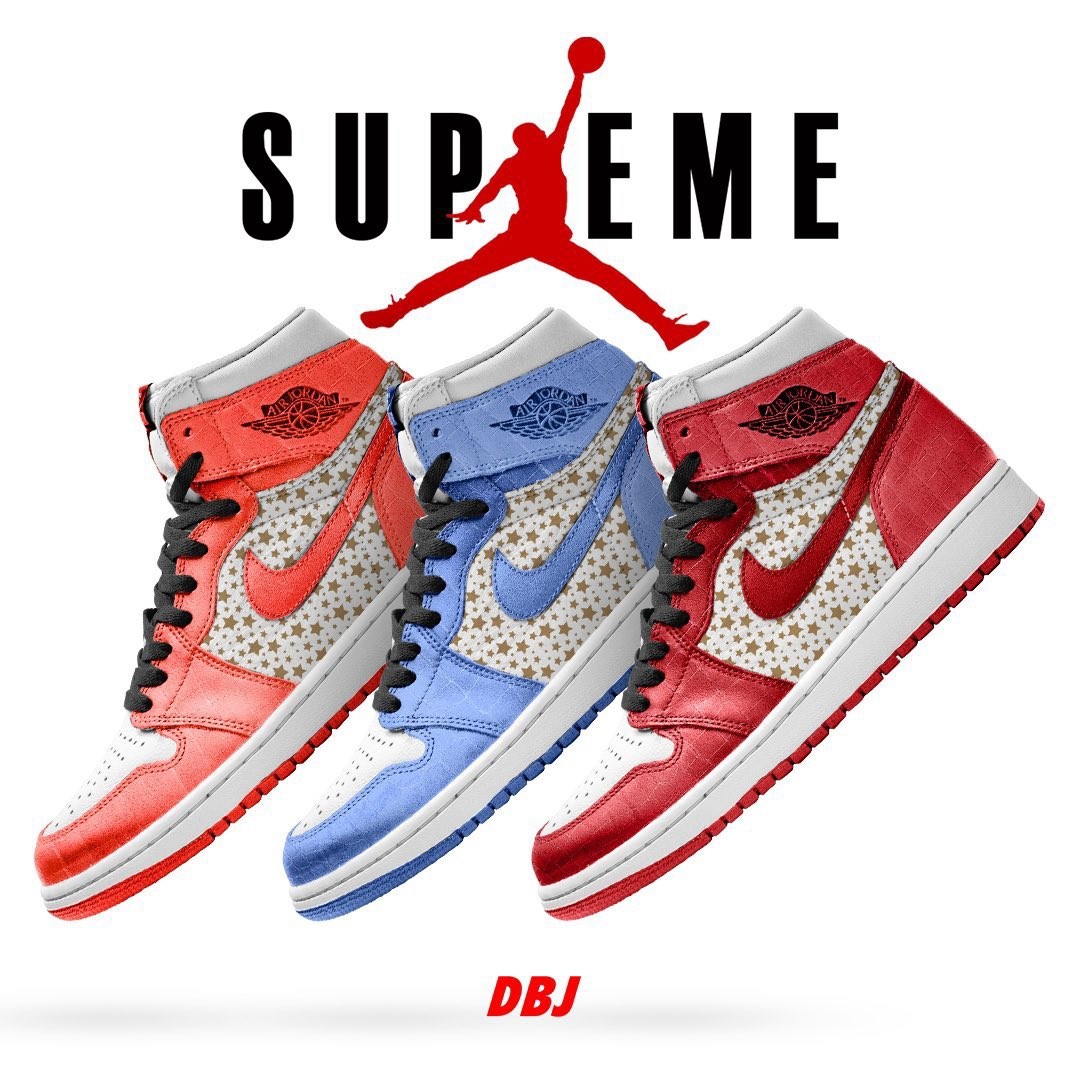 Supreme,AJ1,Air Jordan 1 这样的设计肯定能火!全新 Supreme x AJ1 太帅了! Supreme,AJ1,Air Jordan 1 这样的设计肯定能火!全新 Supreme x AJ1 太帅了!