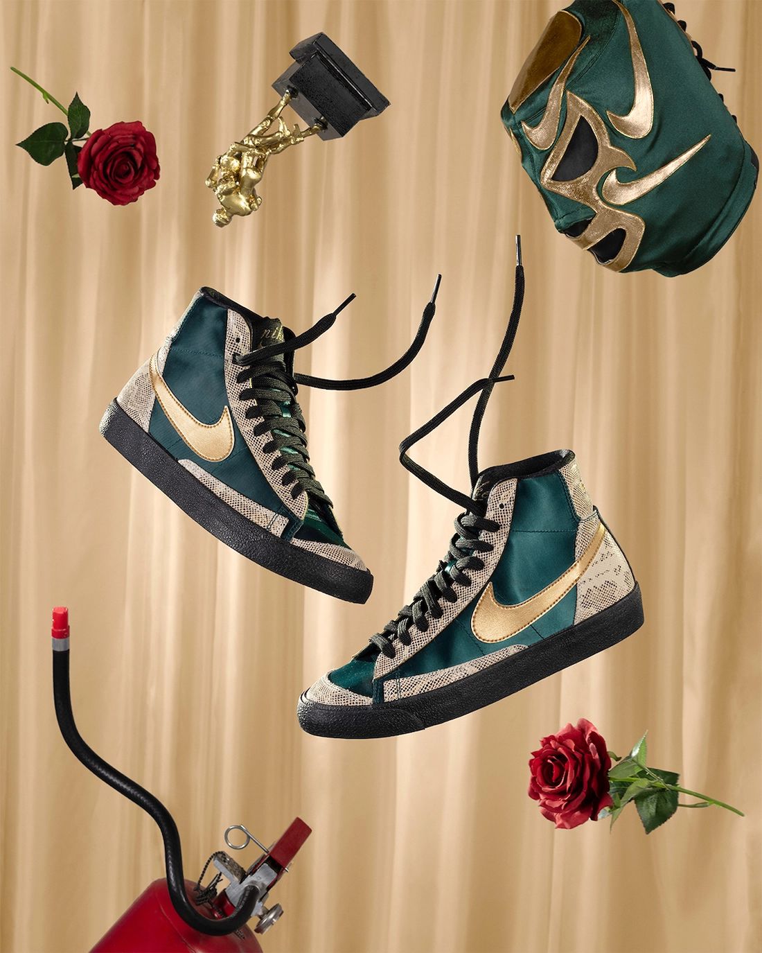 Nike,Air Force 1,Blazer Mid,Ai 一口气出三双!全新 Nike 摔角面具主题球鞋即将发售! Nike,Air Force 1,Blazer Mid,Ai 一口气出三双!全新 Nike 摔角面具主题球鞋即将发售!