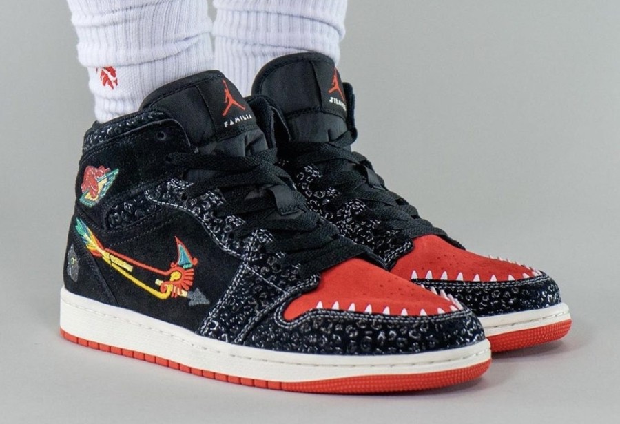 AJ,Air Jordan 1 Mid,Siempre Fa 浓郁「亡灵节」气氛!全新 Air Jordan 1 Mid 上脚图曝光! AJ,Air Jordan 1 Mid,Siempre Fa 浓郁「亡灵节」气氛!全新 Air Jordan 1 Mid 上脚图曝光!