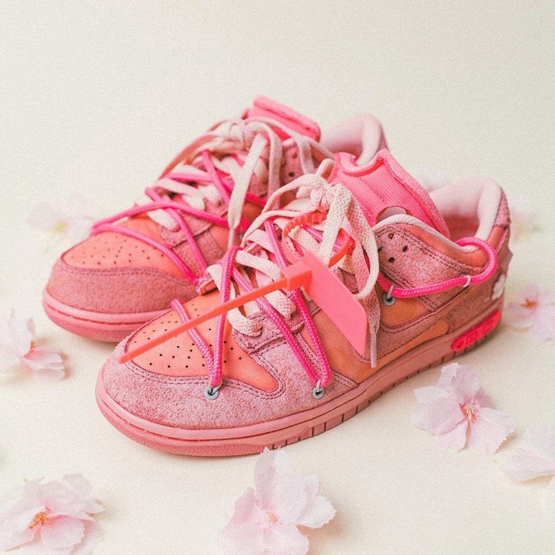 OFF-WHITE,Nike,Dunk Low,樱花,定制 求求了快市售!樱花配色 OW x Dunk “THE 50” 实物太美了! OFF-WHITE,Nike,Dunk Low,樱花,定制 求求了快市售!樱花配色 OW x Dunk “THE 50” 实物太美了!