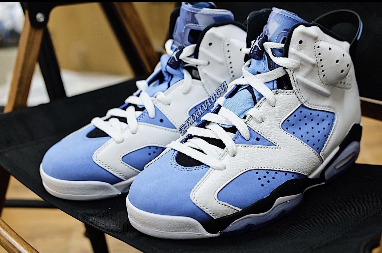 Air Jordan 6,北卡,UNC,AJ6,CT8529 苦等半年的「北卡」Air Jordan 6 实物曝光!发售日期确定! Air Jordan 6,北卡,UNC,AJ6,CT8529 苦等半年的「北卡」Air Jordan 6 实物曝光!发售日期确定!