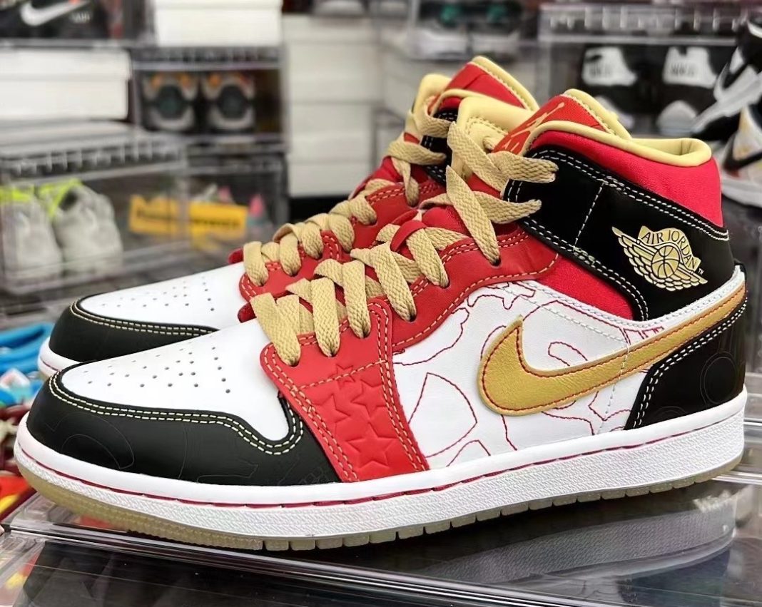 AJ,Air Jordan 1 Mid XQ,DV0576- 时隔 9 年回归!超限量 240 双 AJ1「喜庆」实物曝光! AJ,Air Jordan 1 Mid XQ,DV0576- 时隔 9 年回归!超限量 240 双 AJ1「喜庆」实物曝光!