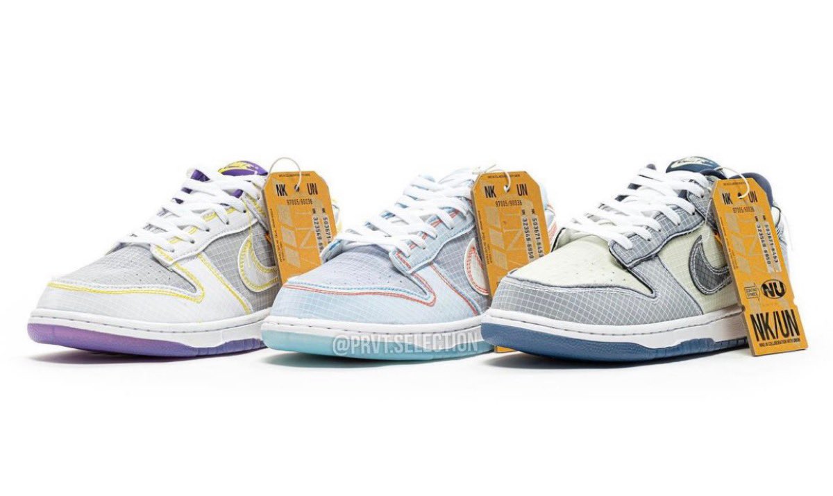 Union,Dunk Low,Nike 三双 Union x Dunk 齐曝光!哪双你更爱?! Union,Dunk Low,Nike 三双 Union x Dunk 齐曝光!哪双你更爱?!