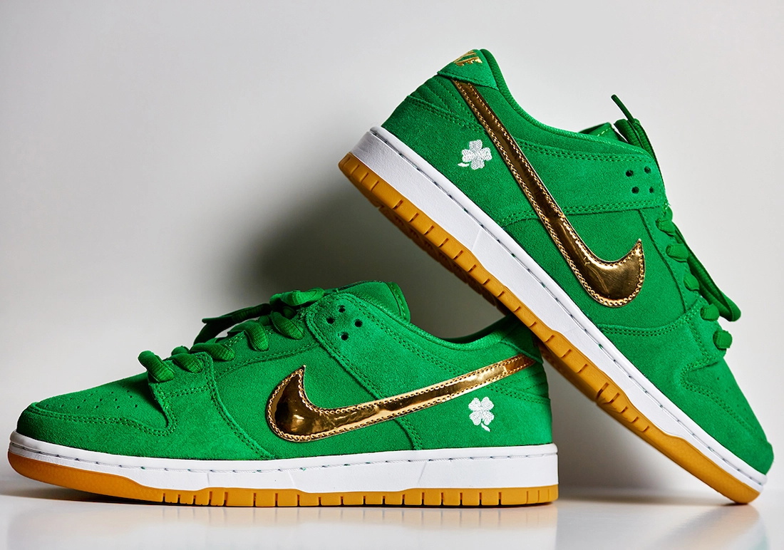 Nike,SB Dunk Low,St. Patrick’s 幸运四叶草刺绣!圣帕特里克节 Dunk 实物曝光! Nike,SB Dunk Low,St. Patrick’s 幸运四叶草刺绣!圣帕特里克节 Dunk 实物曝光!
