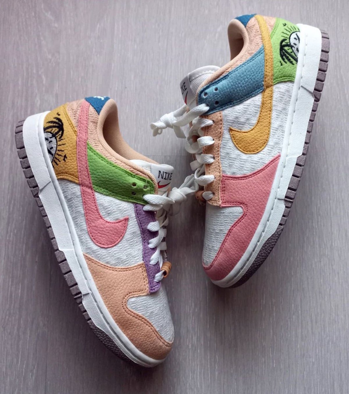 Nike,Dunk Low GS,Safari Mix 清新复活节装扮! 全新 Nike Dunk Low 实物图曝光! Nike,Dunk Low GS,Safari Mix 清新复活节装扮! 全新 Nike Dunk Low 实物图曝光!