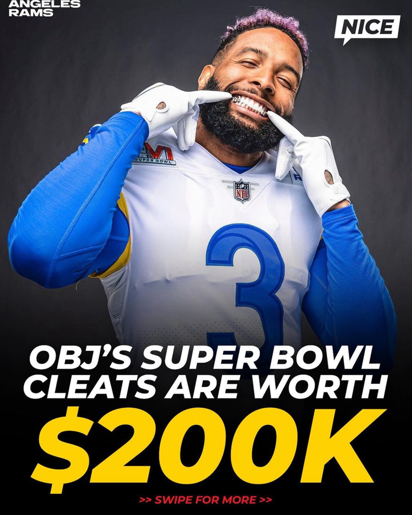 Nike,Odell Beckham Jr,OBJ 满钻 Swoosh 加持!超级碗历史最贵球鞋是他这双! Nike,Odell Beckham Jr,OBJ 满钻 Swoosh 加持!超级碗历史最贵球鞋是他这双!