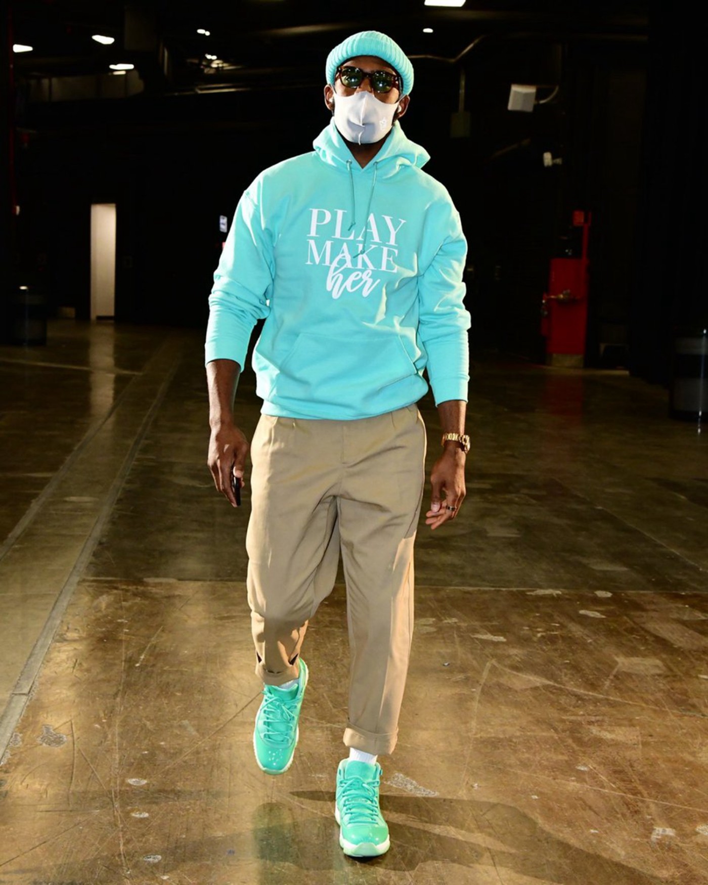 Nike,Air Jordan 11,Chirs Paul, 通体翡翠绿!保罗个人 PE AJ11 上脚图曝光! Nike,Air Jordan 11,Chirs Paul, 通体翡翠绿!保罗个人 PE AJ11 上脚图曝光!
